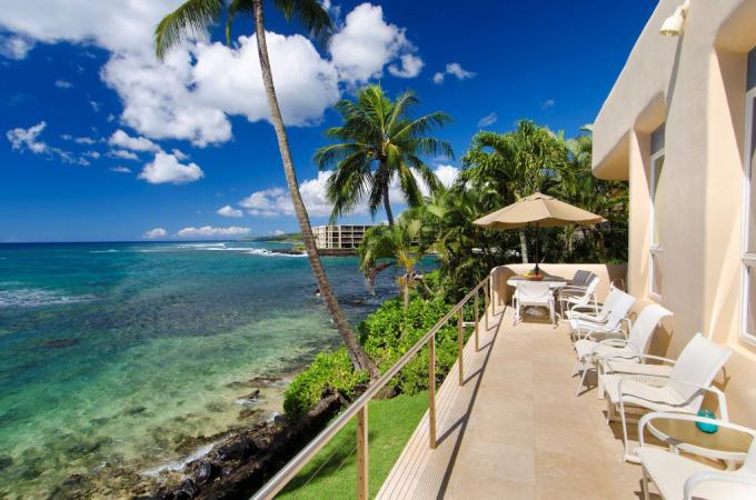 Poipu vacation rental: Hale Ma'ana Hou - 5BR Oceanfront Home with Private Pool - Poipu