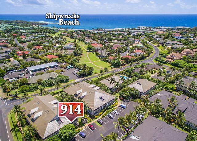 Koloa condo rental: Regency at Poipu Kai - 2BR Condo Garden View #914