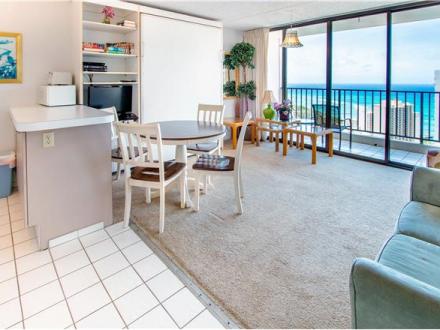 Waikiki condo rental: Waikiki Banyan Tower 2 - 1BR Condo Ocean View #3610