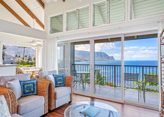 Princeville condo rental: Pali Ke Kua - 2BR Ocean View Condo #225