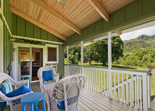 Haena vacation rental: Hale Oli - 2BR Partial Ocean View Home