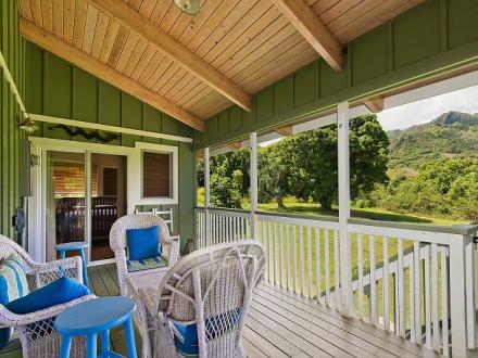 Haena vacation rental: Hale Oli - 2BR Partial Ocean View Home