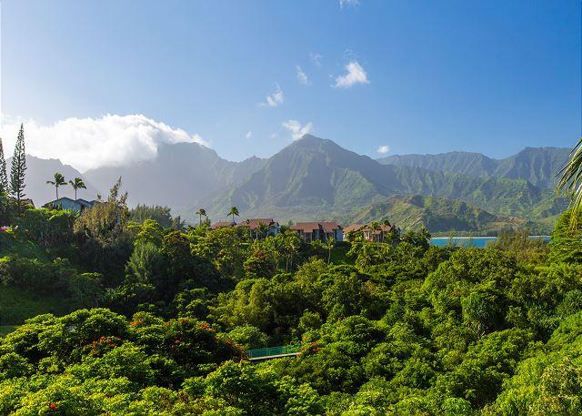 Princeville condo rental: Hanalei Bay Villa - 3BR Townhouse Mountain View Condo #12