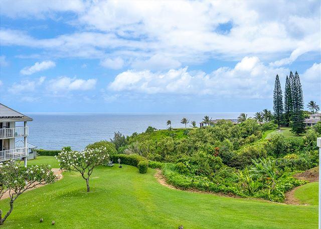 Princeville condo rental: Cliffs - 1BR Plus Loft Ocean View Condo #7305