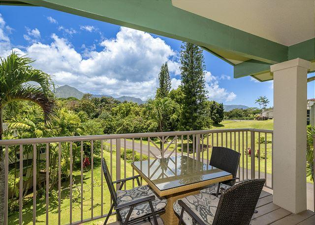 Princeville condo rental: Villas of Kamalii - 3BR Townhome Garden View #40