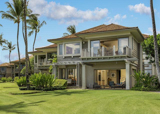 Kona condo rental: Hualalai Resort - Palm Villa 3BR Townhouse Villa Fairway View #126A