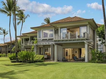 Hualalai Resort - Palm Villa 3BR Townhouse Villa Fairway View #126A