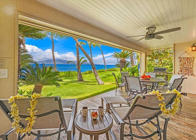 Lahaina condo rental: Puamana - 3BR Townhome Oceanfront #254-1