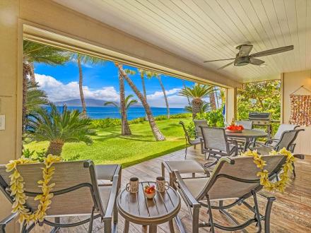 Lahaina condo rental: Puamana - 3BR Townhome Oceanfront #254-1