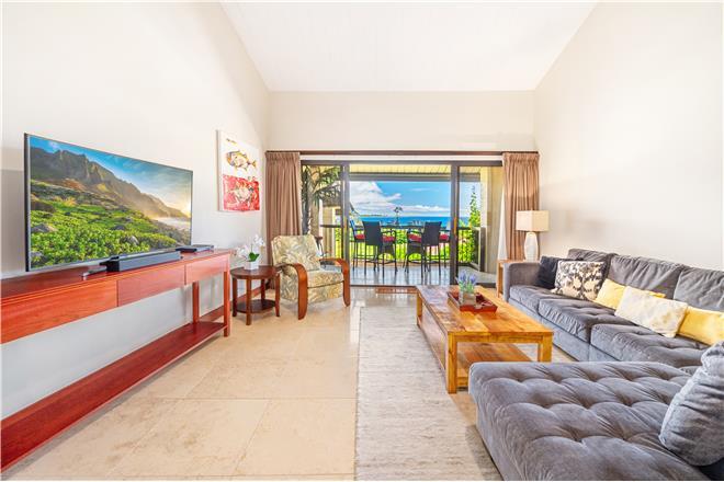 Hanalei condo rental: Hanalei Bay Resort - 2BR Condo Ocean Front #7307/08