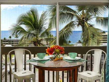 Kona Mansions - 1BR Condo Ocean View King #301