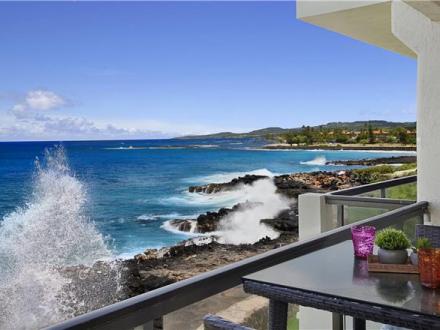 Poipu Shores - 2BR Condo Ocean Front #A206
