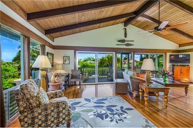 Princeville vacation rental: Hale Anu Keanu - 4BR Home Rental Mountain View