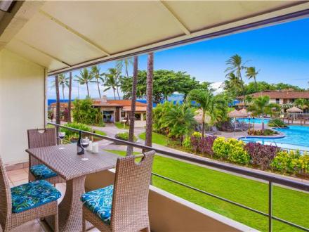 Lahaina condo rental: Maui Kaanapali Villas - 1BR Villa Beach View #292