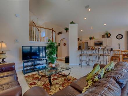 Kissimmee vacation rental: Resort 5 Bed Private Pool & Spa Game Room Home - 5BR Home