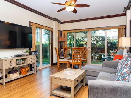 Waipouli condo rental: Waipouli Beach Resort - 2BR Condo Garden View #C105